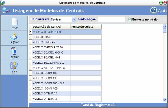Listagem-ModelosCentrais