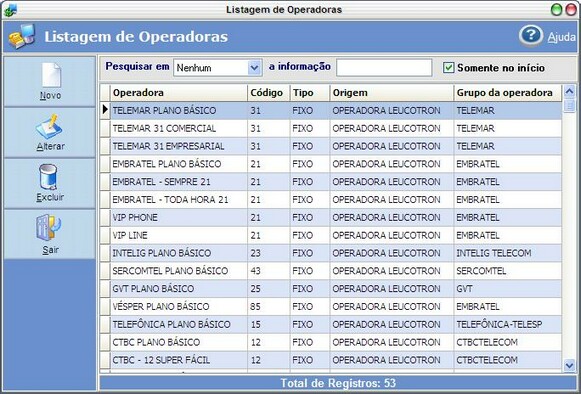 Listagem-Operadoras